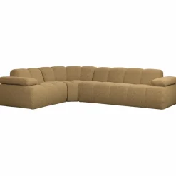 Woood Mojo Hoekbank Links Boucle Geel/Bruin Melange