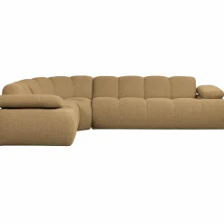 Woood Mojo Hoekbank Links Boucle Geel/Bruin Melange
