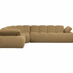 Woood Mojo Hoekbank Links Boucle Geel/Bruin Melange