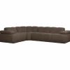 Woood Mojo Hoekbank Links Boucle Bruin Melange