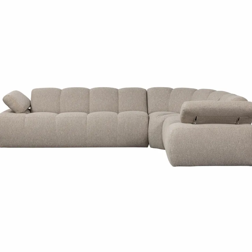 Woood Mojo Hoekbank Rechts Boucle Beige Melange