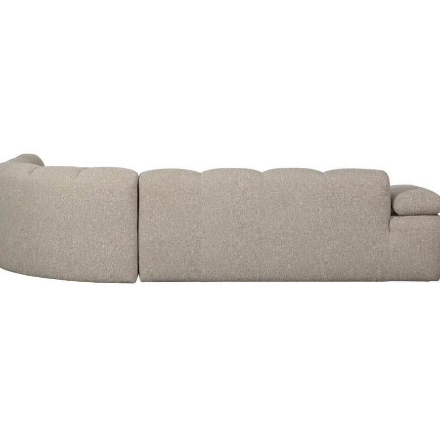 Woood Mojo Hoekbank Rechts Boucle Beige Melange