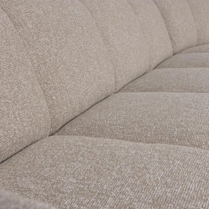 Woood Mojo Hoekbank Rechts Boucle Beige Melange