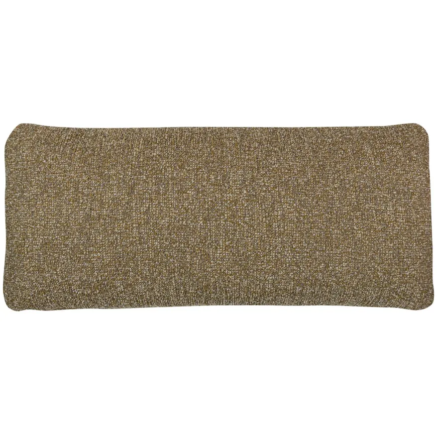 Woood Mojo kussen boucle geel/bruin melange