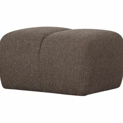 Woood Mojo poef 45x84x64cm boucle bruin melange