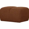 Woood Mojo poef 45x84x64cm boucle roestbruin melange