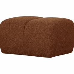 Woood Mojo poef 45x84x64cm boucle roestbruin melange