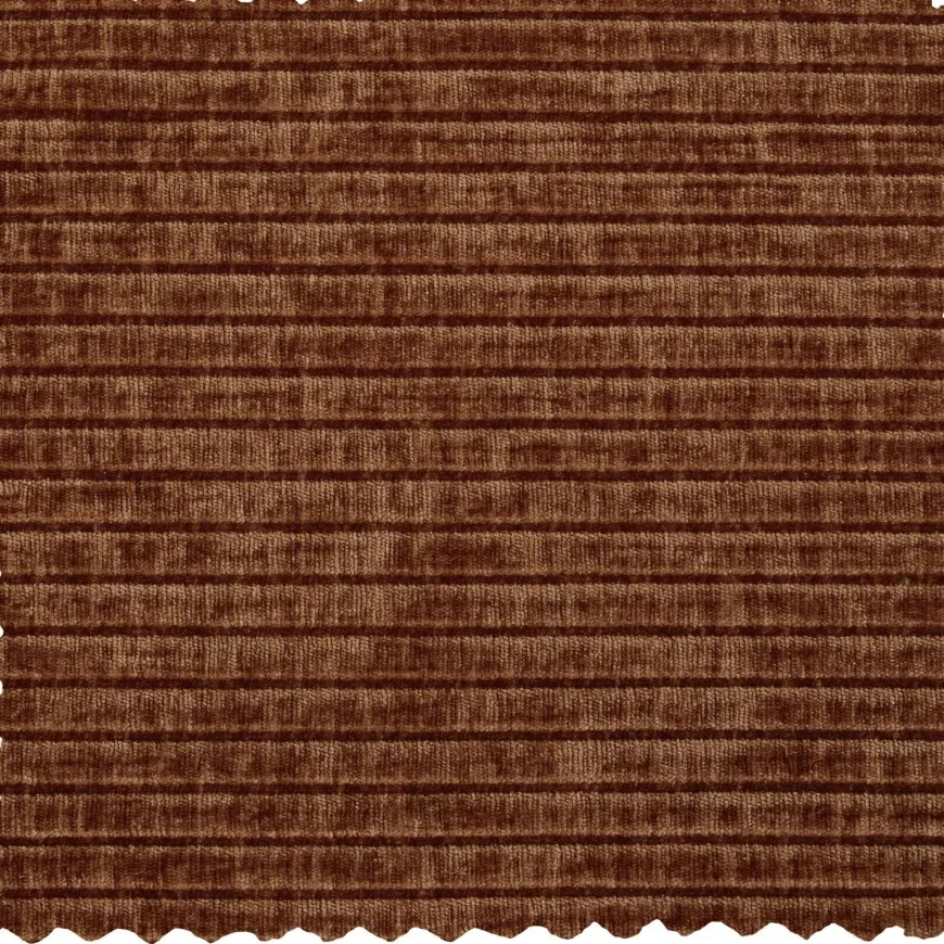 Woood Mojo poef 45x84x64cm geweven ribstof roestbruin