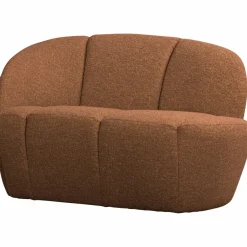 Woood Mojo 2-Zits Bankje Links Boucle Roestbruin Melange