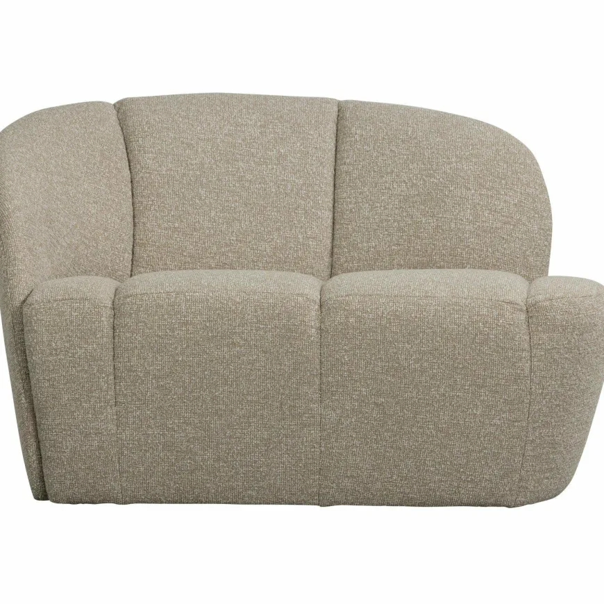 Woood Mojo 2-zits bankje links bouclé beige melange