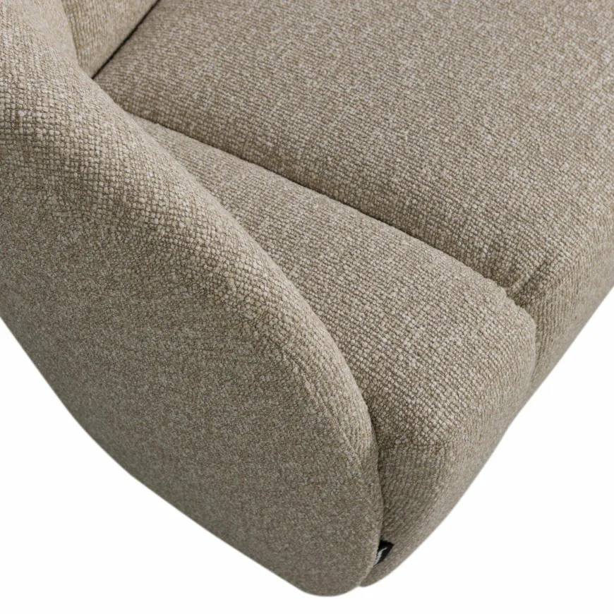 Woood Mojo 2-zits bankje links bouclé beige melange