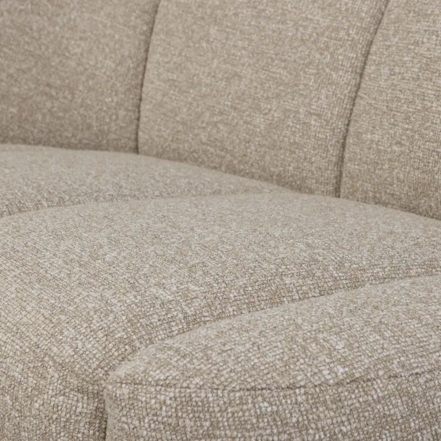 Woood Mojo 2-zits bankje links bouclé beige melange