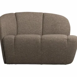 Woood Mojo 2-Zits Bankje Links Boucle Bruin Melange