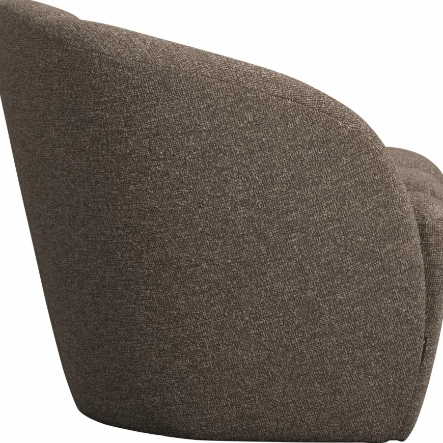 Woood Mojo 2-Zits Bankje Links Boucle Bruin Melange