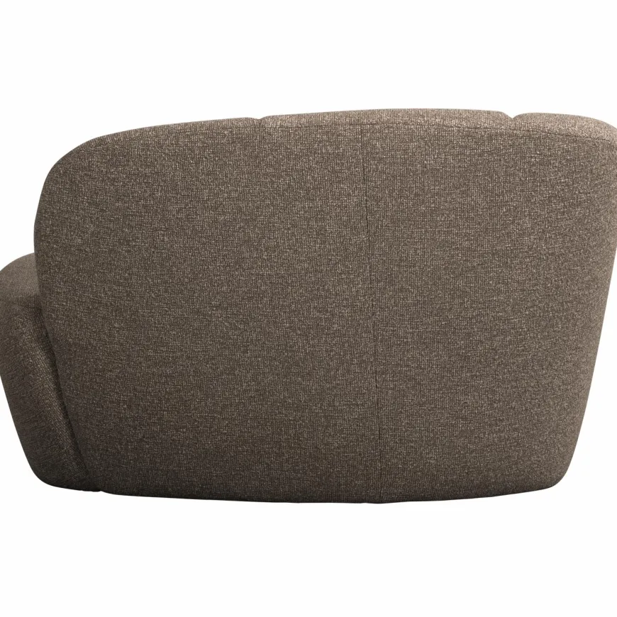 Woood Mojo 2-Zits Bankje Links Boucle Bruin Melange