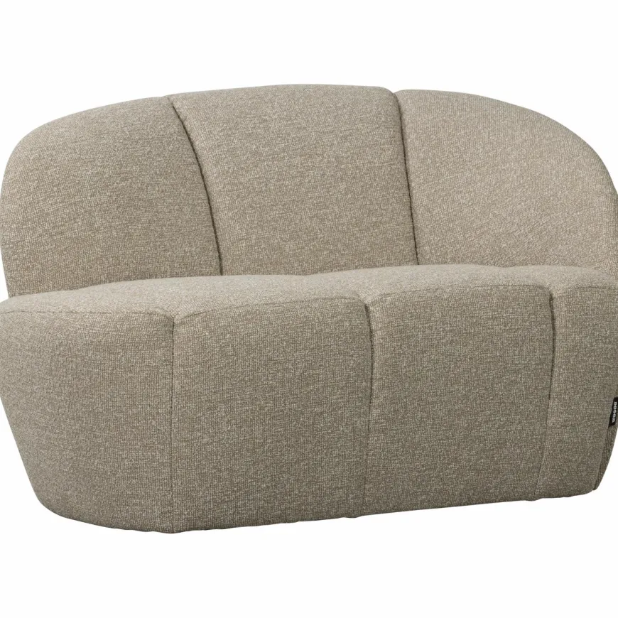 Woood Mojo 2-Zits Bankje Rechts Boucle Beige Melange