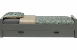 Woood Morris Bed Grenen Leem 90x200cm Excl Lattenbodem [fsc]