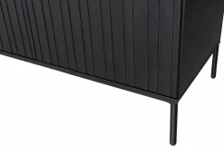 Woood New Gravure Dressoir 200 Cm Grenen Zwart [fsc]