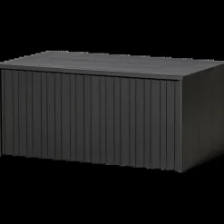 Woood New gravure kistbank grenen zwart [fsc]