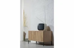 Woood New Gravure Tv Meubel 100 Cm Eiken Blanke Lak [fsc]