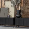 Woood New Gravure Tv Meubel 100 Cm Grenen Zwart [fsc]