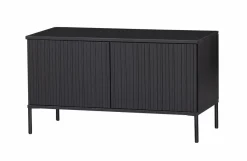 Woood New Gravure Tv Meubel 100 Cm Grenen Zwart [fsc]