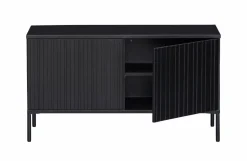 Woood New Gravure Tv Meubel 100 Cm Grenen Zwart [fsc]