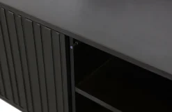 Woood New Gravure Tv Meubel 100 Cm Grenen Zwart [fsc]