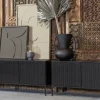 Woood New Gravure Tv Meubel 150 Cm Grenen Zwart [fsc]