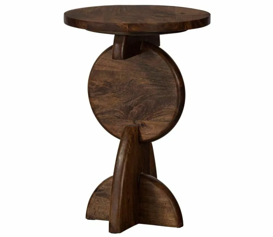 Woood Nori bijzettafel mangohout warmbruin