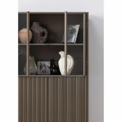 Woood Nova Lage Vitrinekast Grenen Truffel Bruin [fsc]