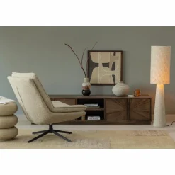 Woood Noven handgeweven vloerkleed wol/katoen zand 170x240cm