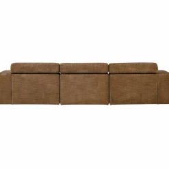 Woood Novi chaise longue bank links karamelbruin melange