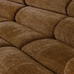 Woood Novi chaise longue bank links karamelbruin melange