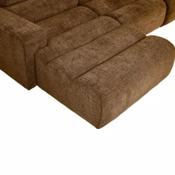 Woood Novi chaise longue bank links karamelbruin melange