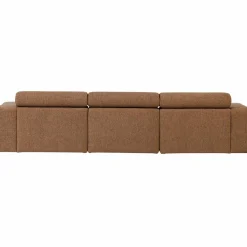 Woood Novi chaise longue bank links boucle karamelbruin