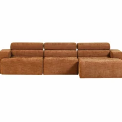 Woood Novi chaise longue bank rechts oranje melange