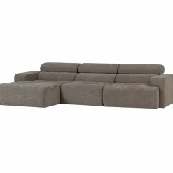 Woood Novi chaise longue bank links grijs melange