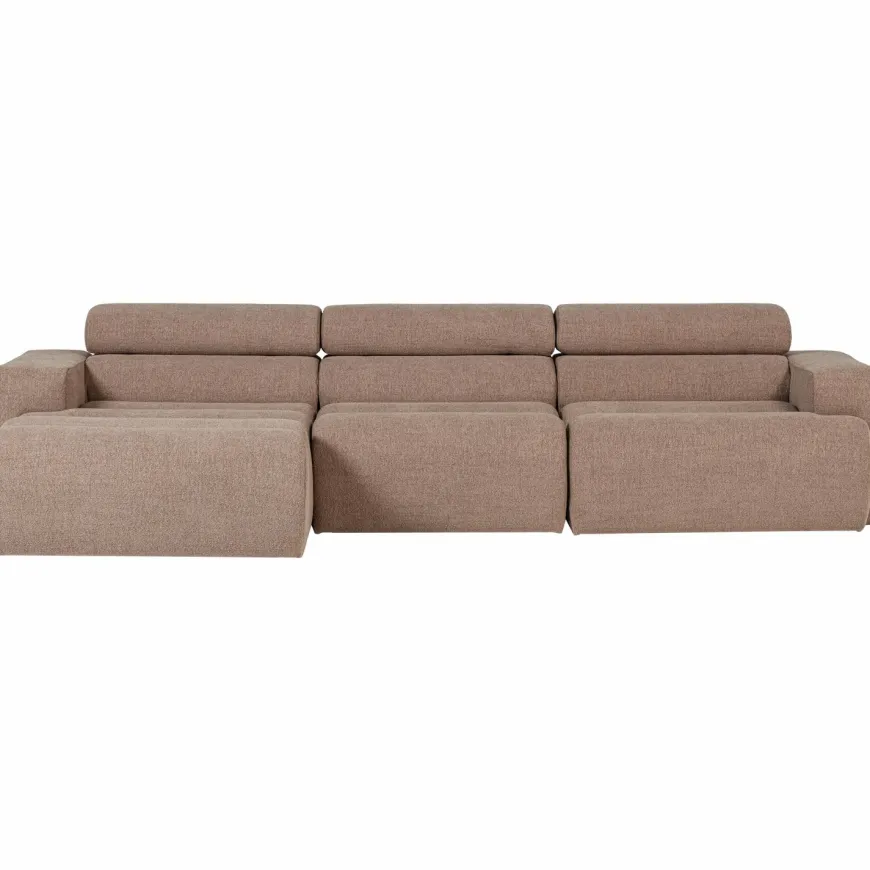 Woood Novi chaise longue bank links boucle taupe
