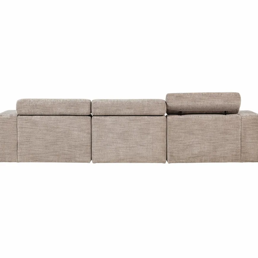 Woood Novi chaise longue bank rechts naturel melange