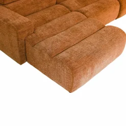 Woood Novi chaise longue bank links oranje melange