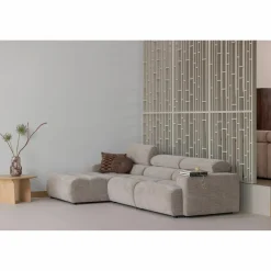 Woood Novi chaise longue bank links boucle naturel