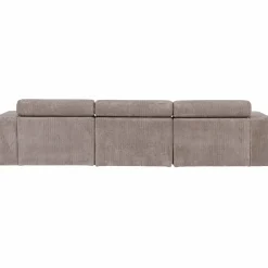 Woood Novi chaise longue bank links ribstof zand