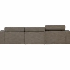 Woood Novi chaise longue bank rechts grijs melange