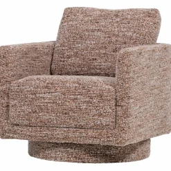 Woood Oska Draaifauteuil Bruin Melange