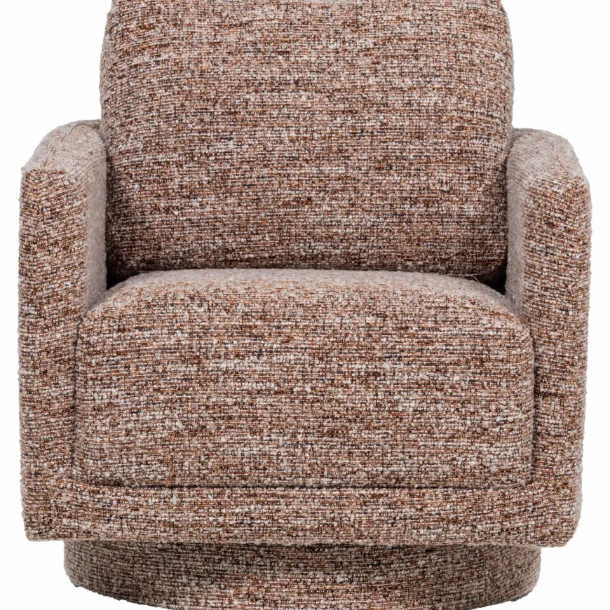 Woood Oska Draaifauteuil Bruin Melange