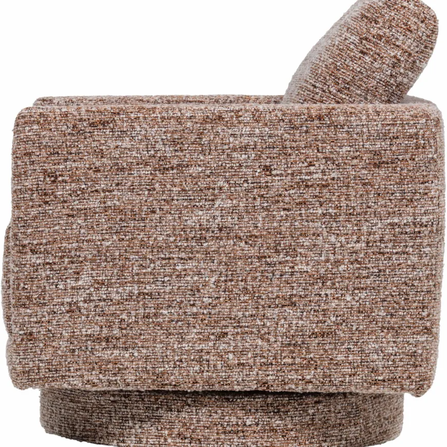 Woood Oska Draaifauteuil Bruin Melange
