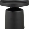 Woood Peer bijzettafel metaal zwart 45xØ49CM