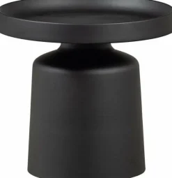 Woood Peer bijzettafel metaal zwart 45xØ49CM