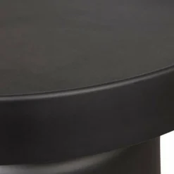 Woood Peer bijzettafel metaal zwart 45xØ49CM